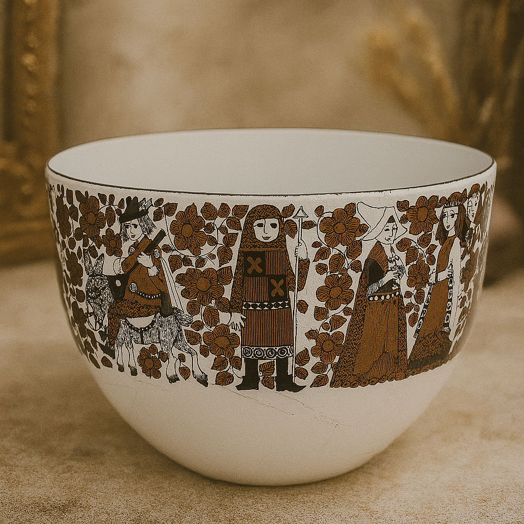 Kaj Franck Design Enamel Steel Bowl made in 1960s