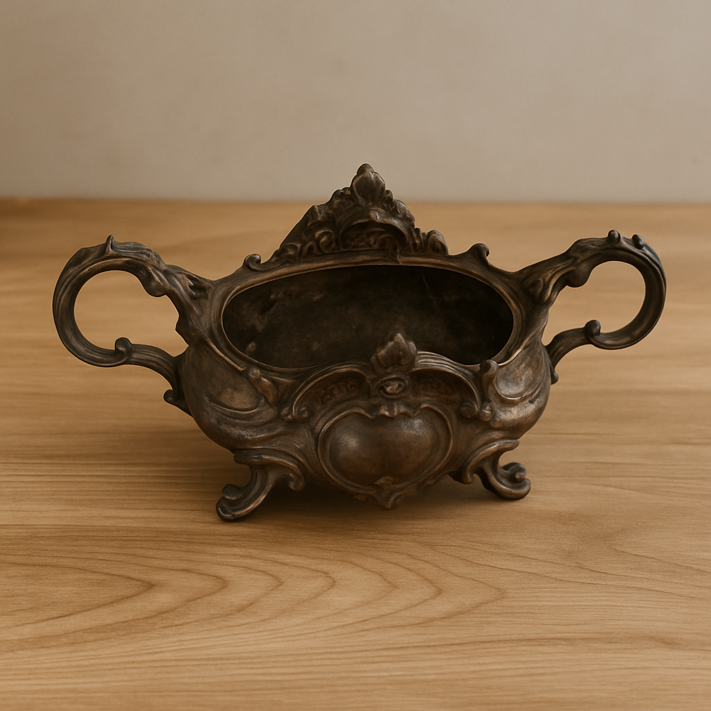 Antique French Art Nouveau Bronze Jardiniere