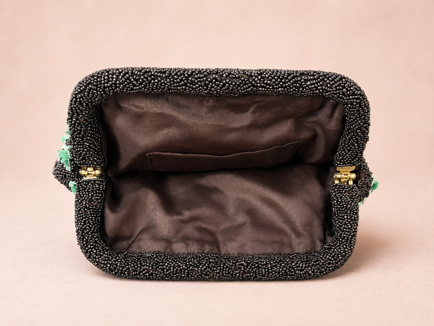 One-of-a-Kind Colorful Beaded Floral Clutch