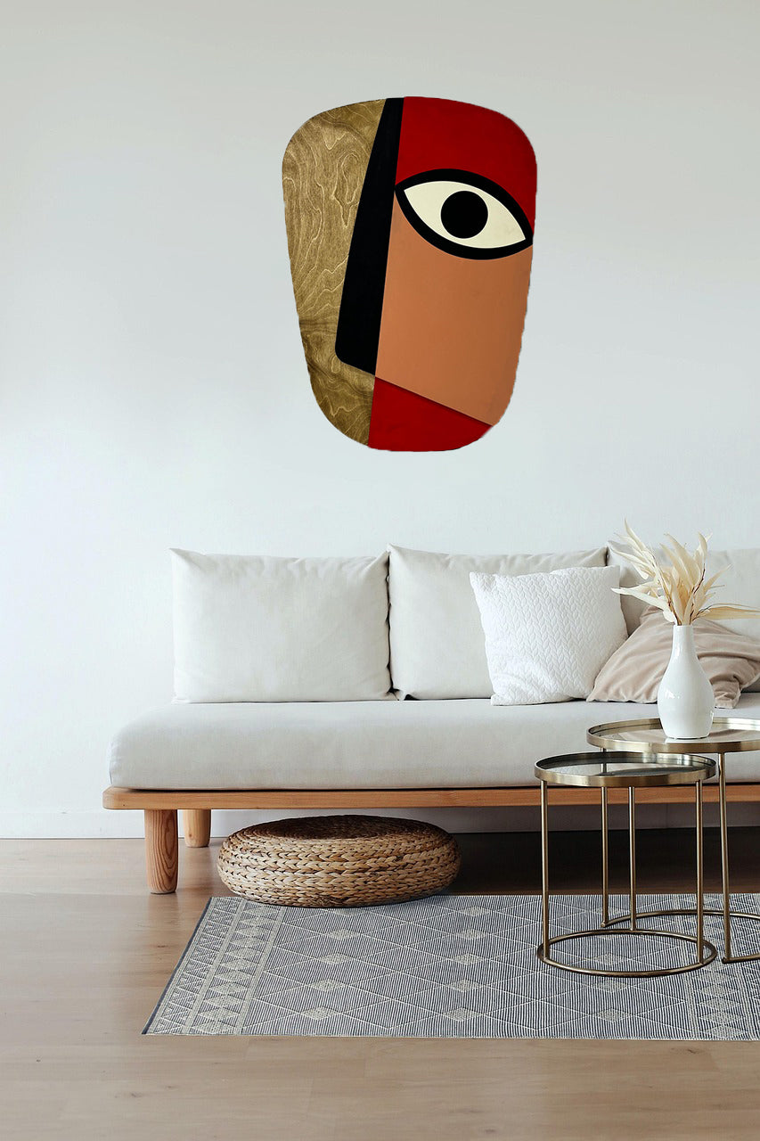 Mask 04 / Wooden Tiered Table