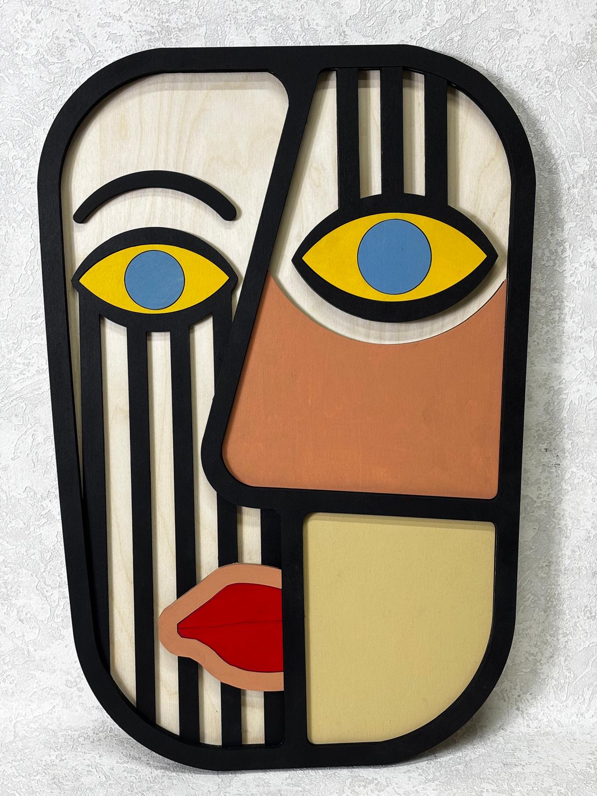 Mask 01 / Wooden Tiered Table