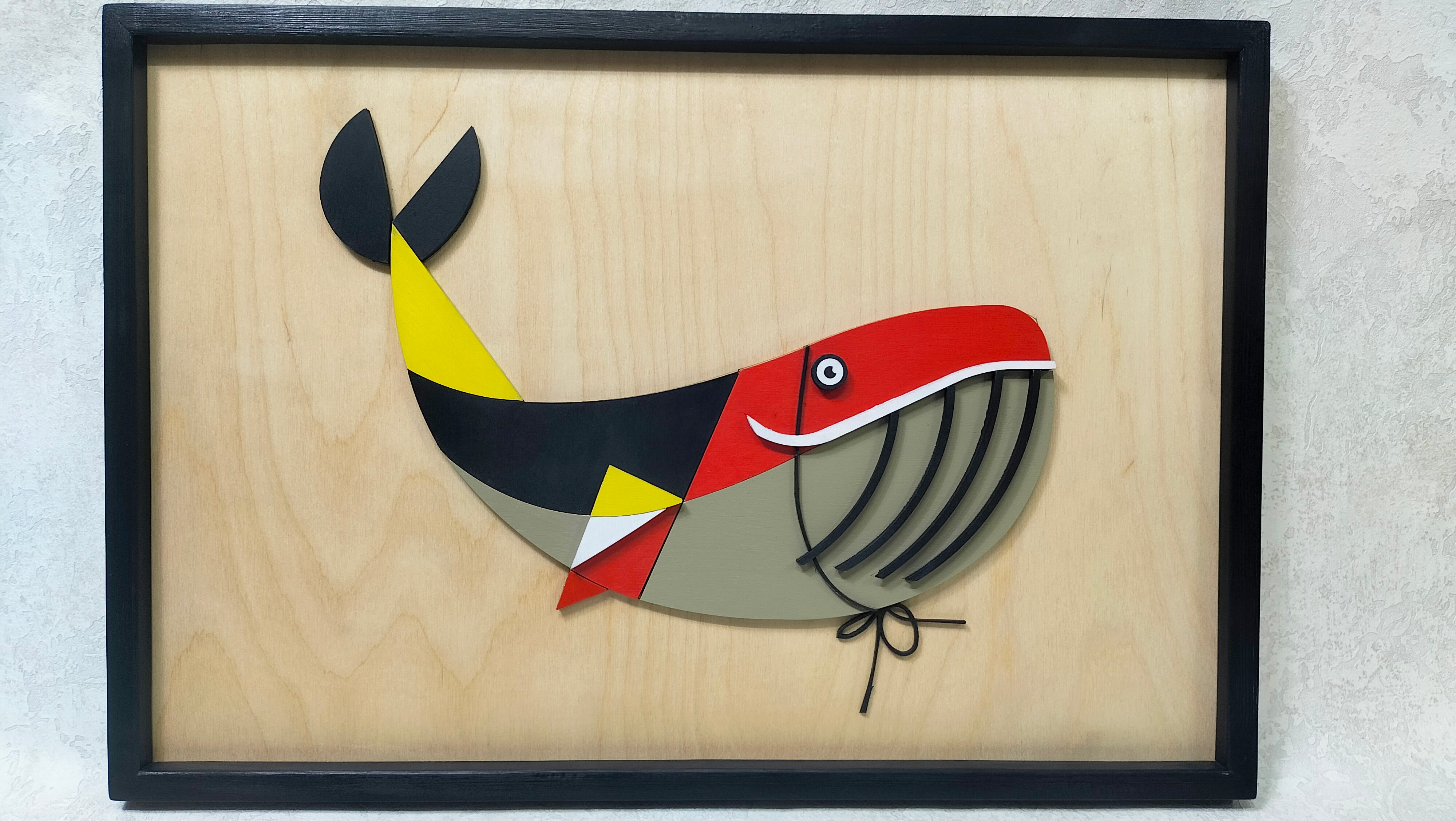Whale / Wooden Tiered Table