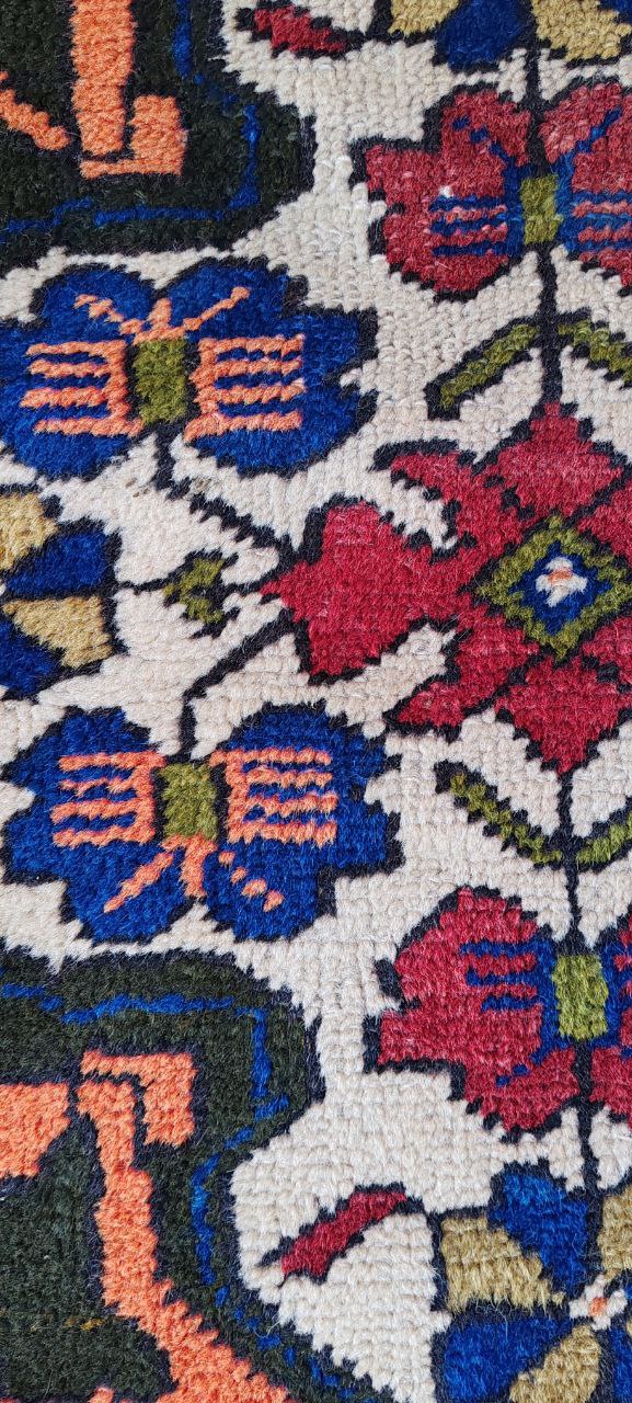 Pair of Vintage Tribal Mini Rugs – Handwoven 62x58cm