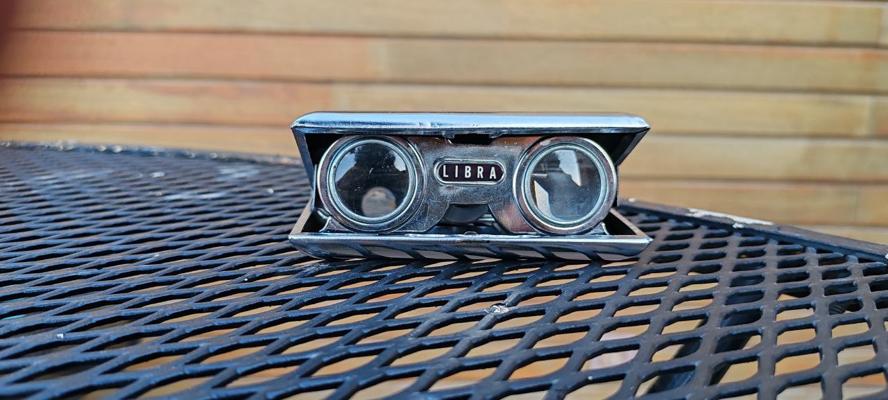 Vintage LIBRA Opera Glasses with Folding Design