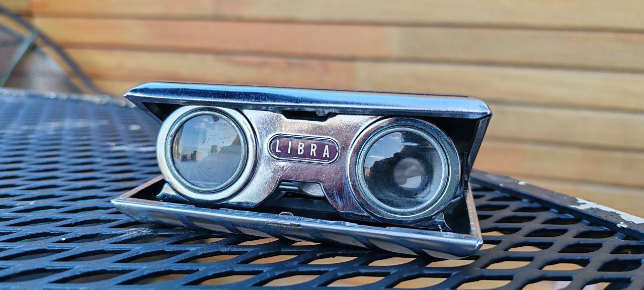 Vintage LIBRA Opera Glasses with Folding Design