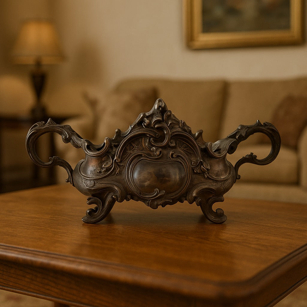 Antique French Art Nouveau Bronze Jardiniere