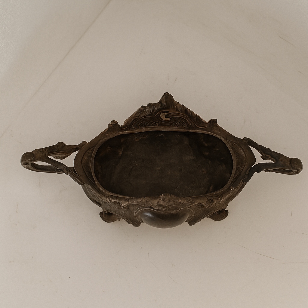Antique French Art Nouveau Bronze Jardiniere