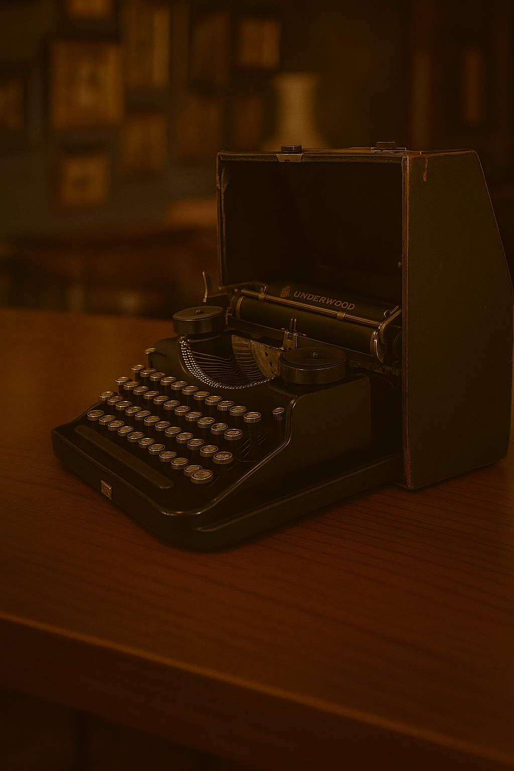 Vintage Underwood Portable Typewriter with Original Case & Ribbon – American Classic