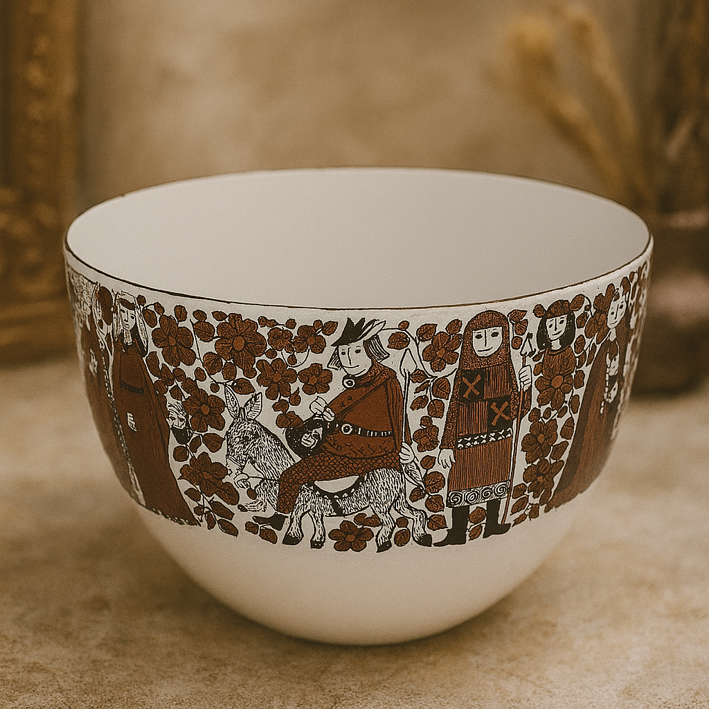 Kaj Franck Design Enamel Steel Bowl made in 1960s