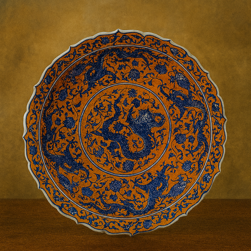 Chinese Qing Qianlong 1730s Traditional Dragon Bowl