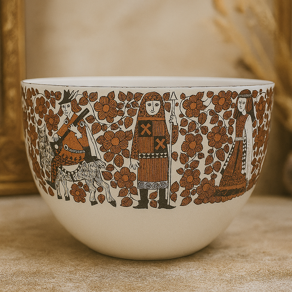 Kaj Franck Design Enamel Steel Bowl made in 1960s