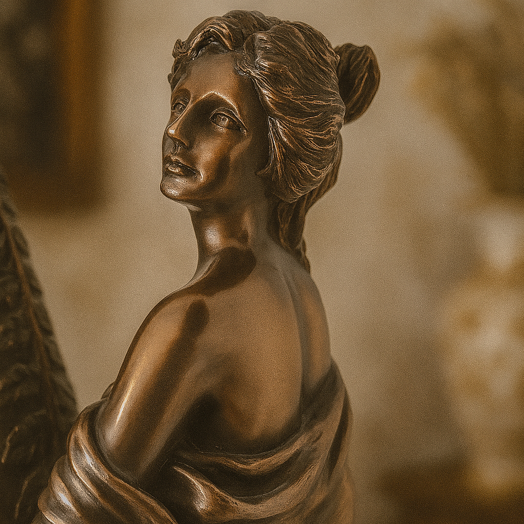 Fine Art Nouveau Lady Vase