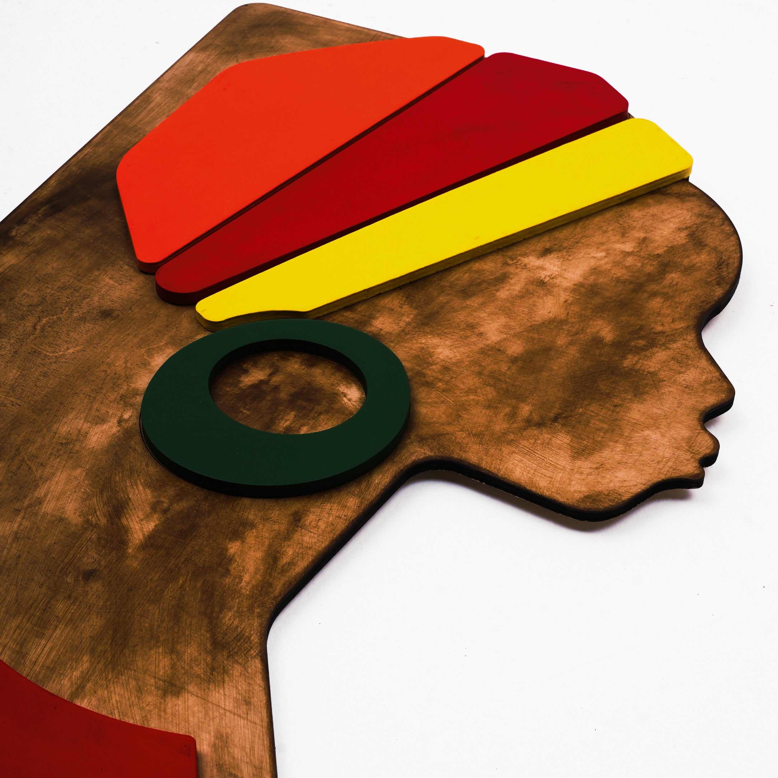 African Woman Wooden Art