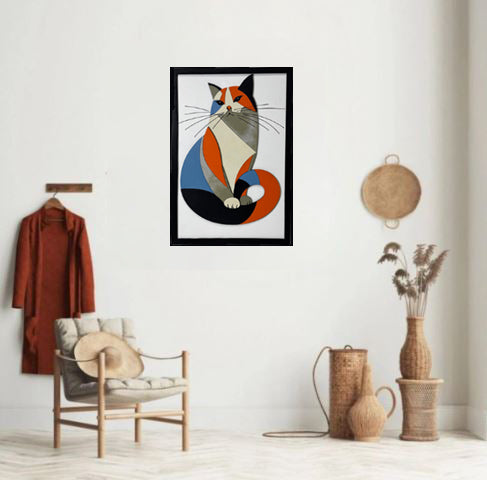 Cat / Wooden Tiered Table