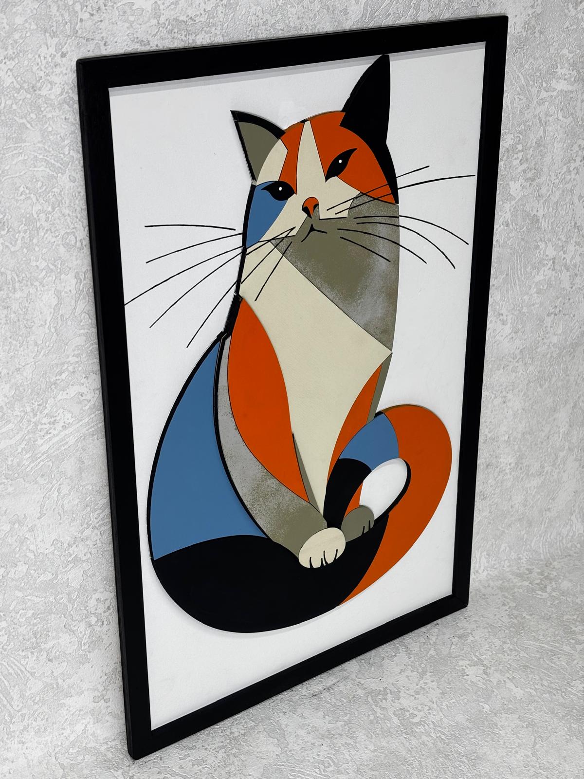 Cat / Wooden Tiered Table
