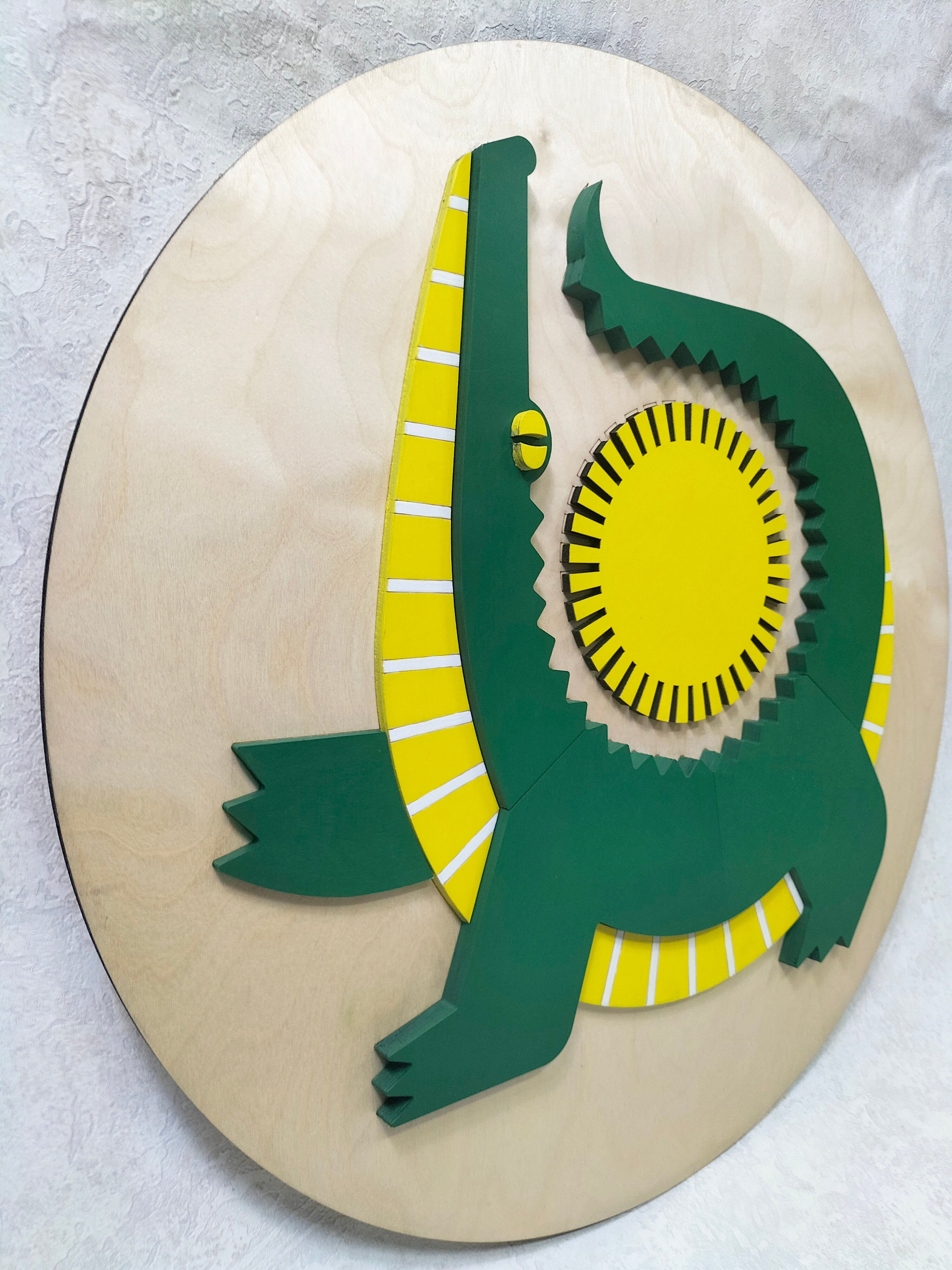 Crocodile  / Wooden Tiered Table