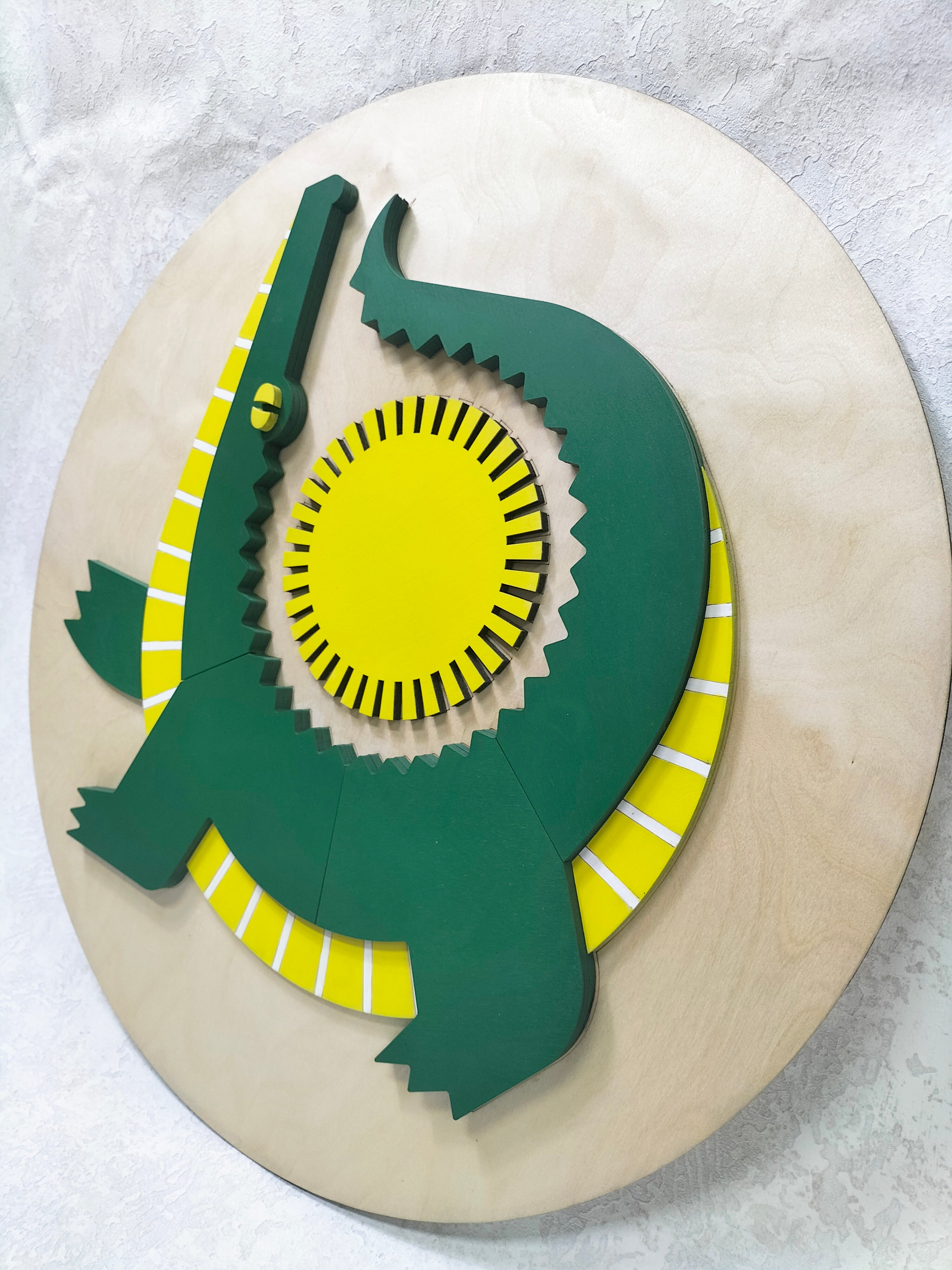 Crocodile  / Wooden Tiered Table
