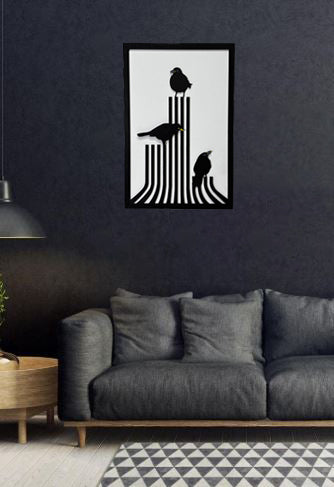 Crows / Wooden Tiered Table