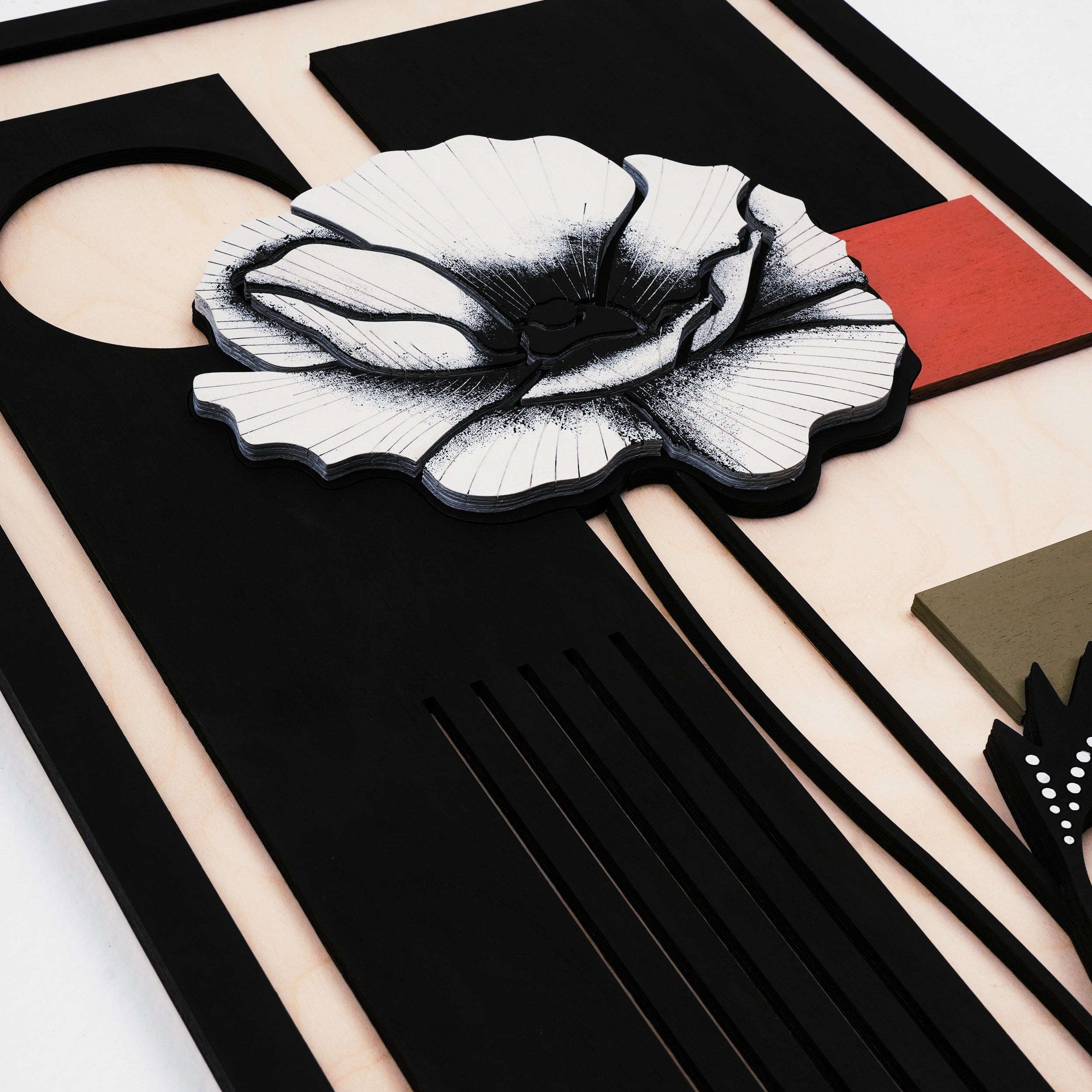 Flower / Wooden Tiered Table