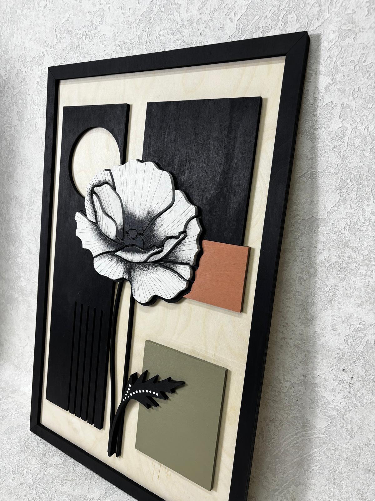 Flower / Wooden Tiered Table