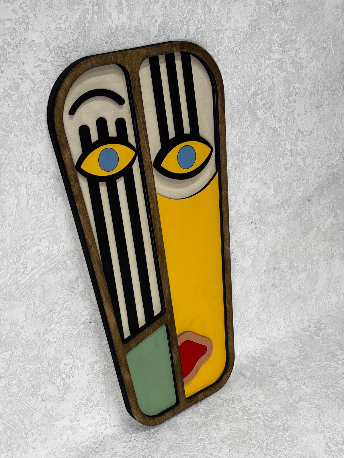 Mask 02 / Wooden Tiered Table
