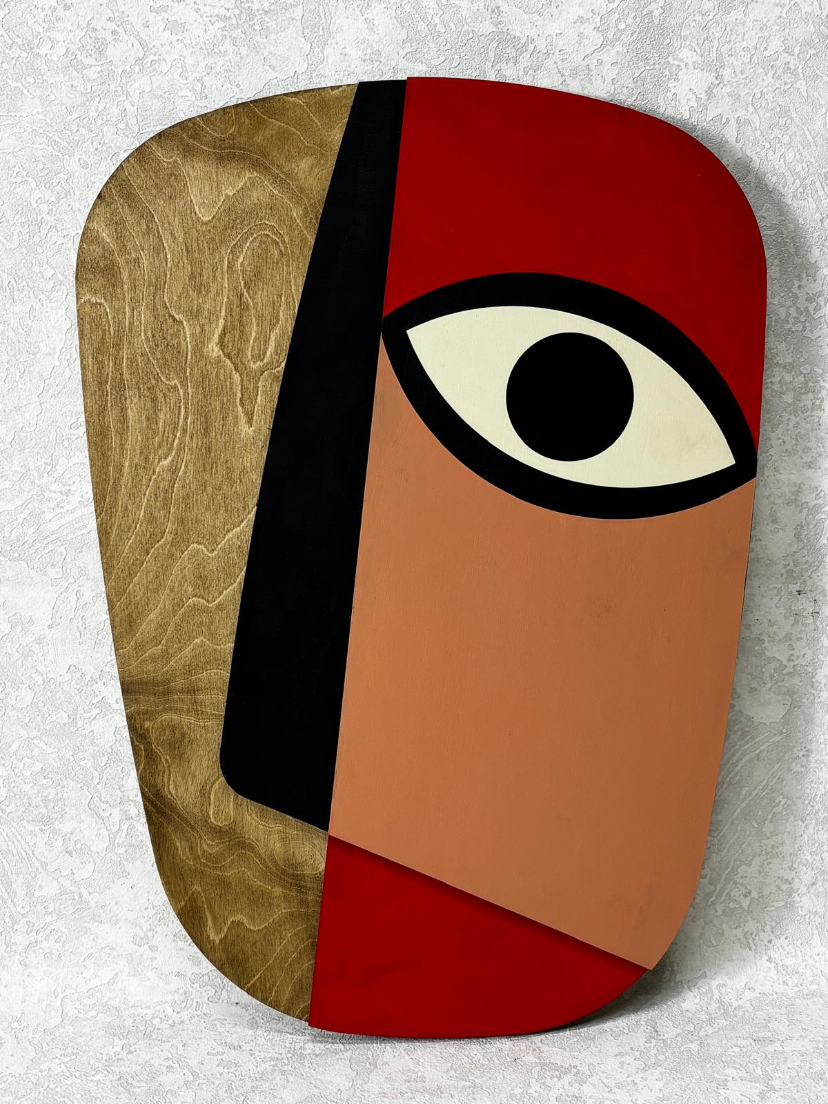 Mask 04 / Wooden Tiered Table