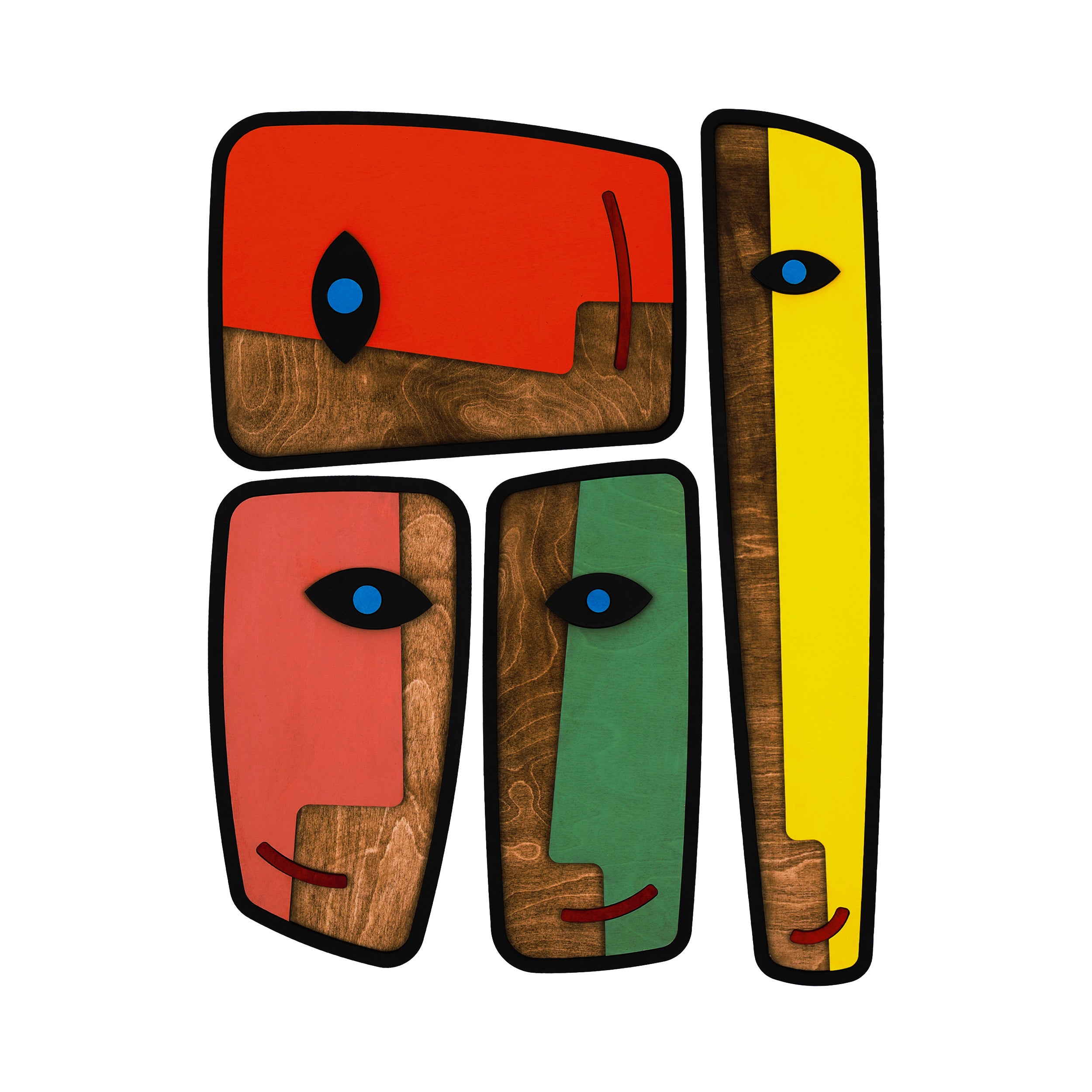 Mask 06 / Wooden Tiered Table