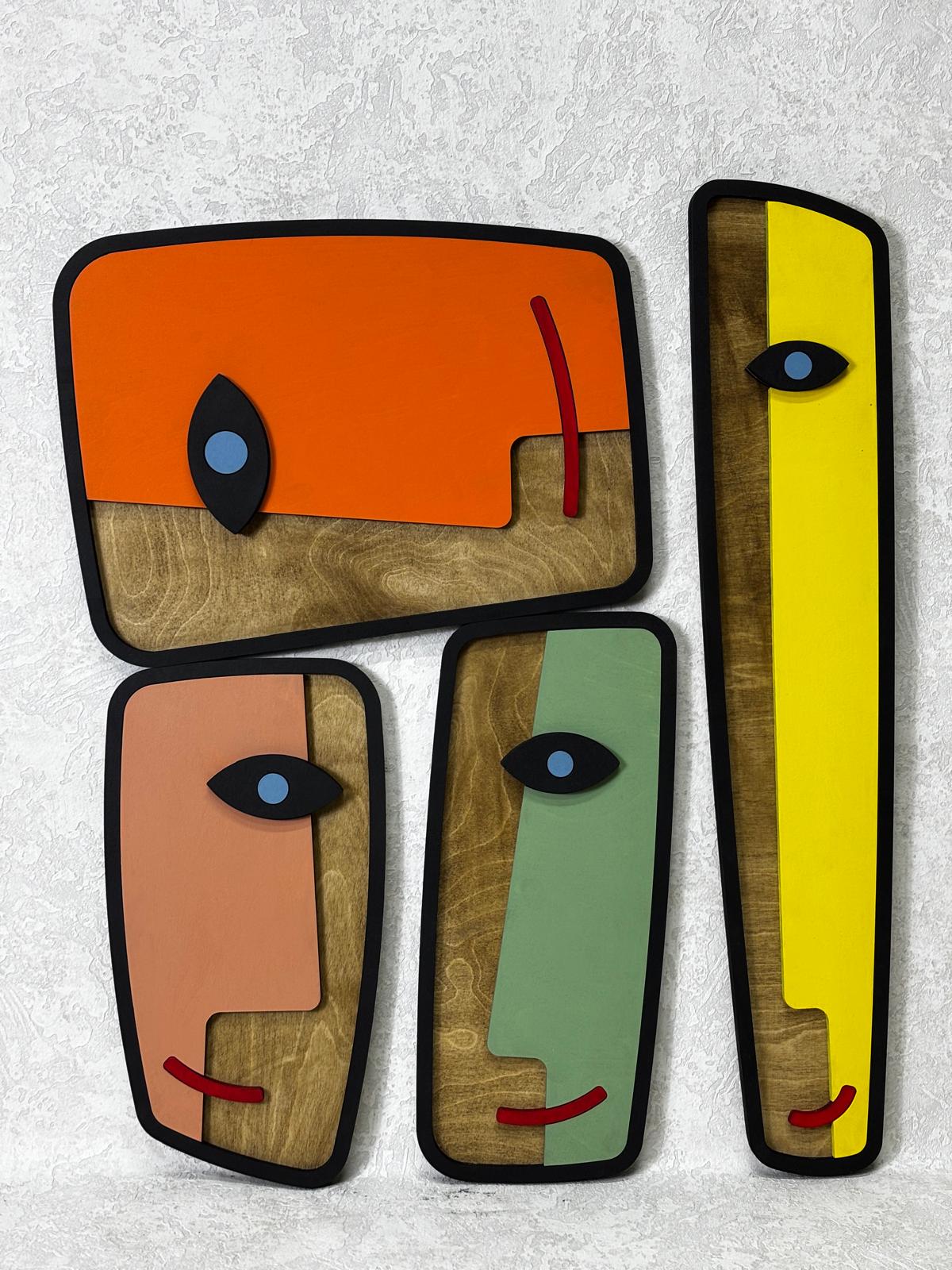 Mask 06 / Wooden Tiered Table