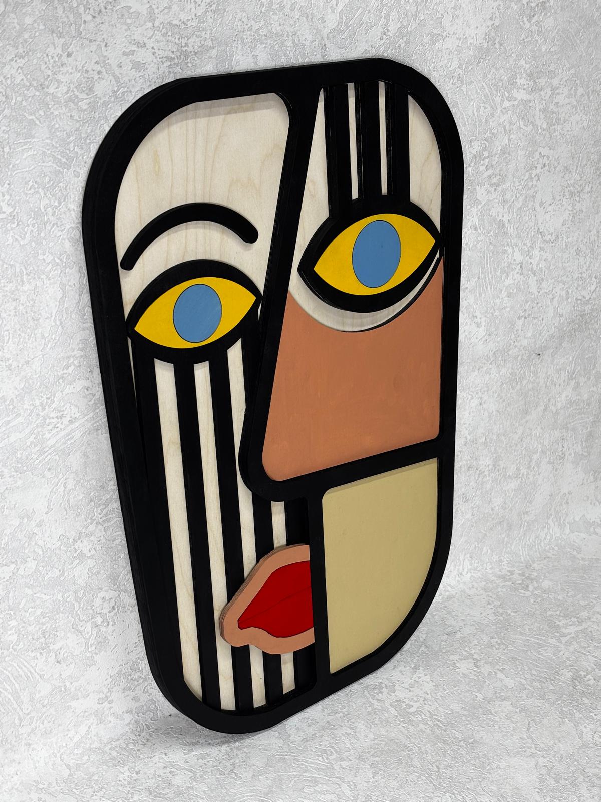 Mask 01 / Wooden Tiered Table
