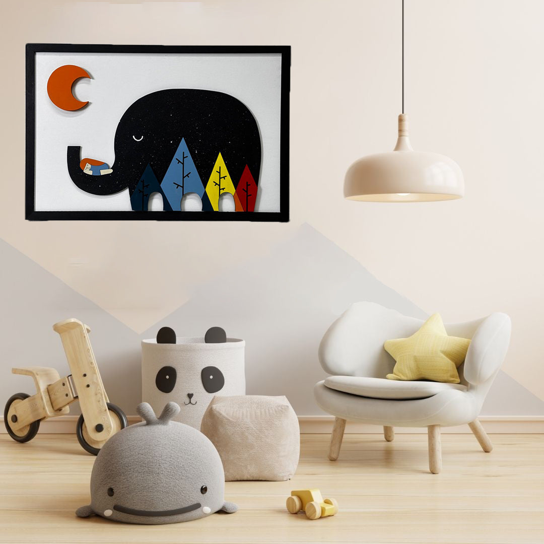 Moo & Girl / Wooden Tiered Table