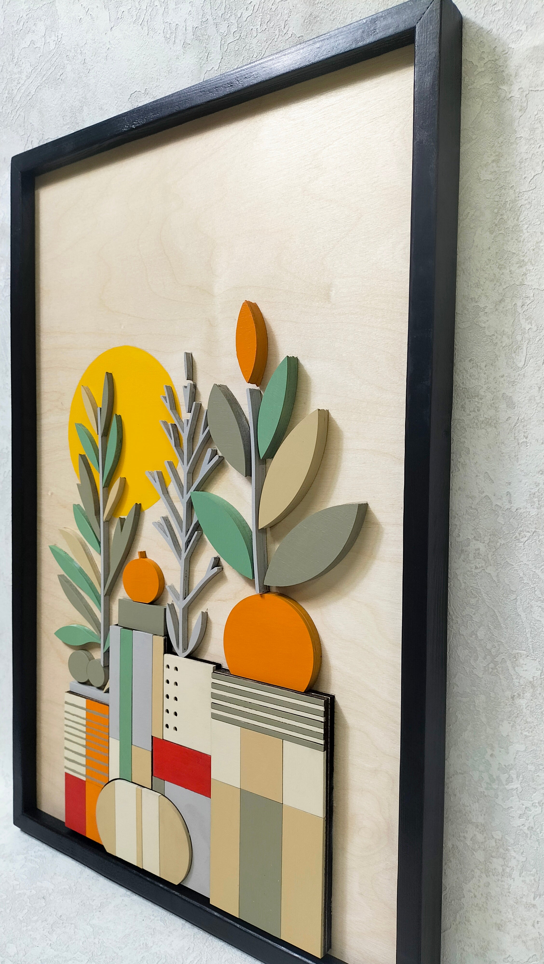 Pixel Garden / Wooden Tiered Table