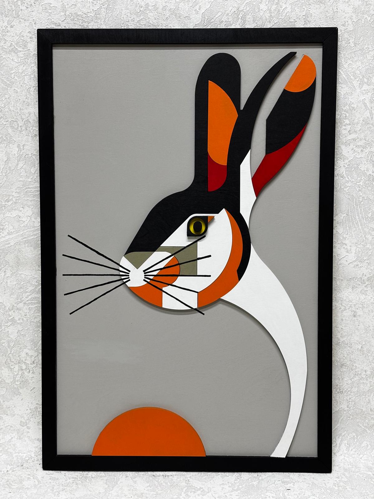 Rabbit  / Wooden Tiered Table