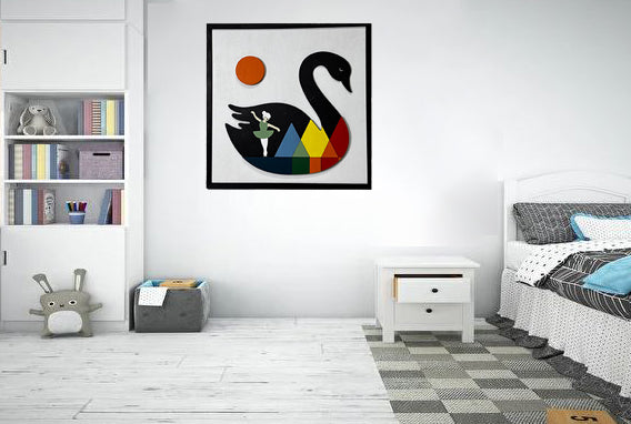 Swan / Wooden Tiered Table