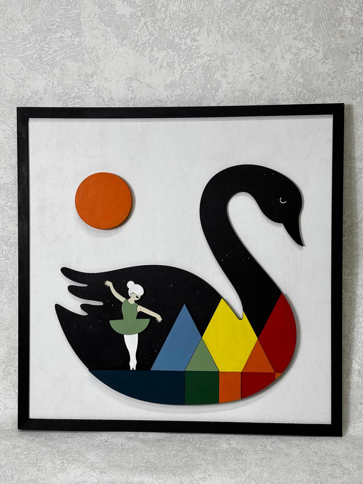 Swan / Wooden Tiered Table