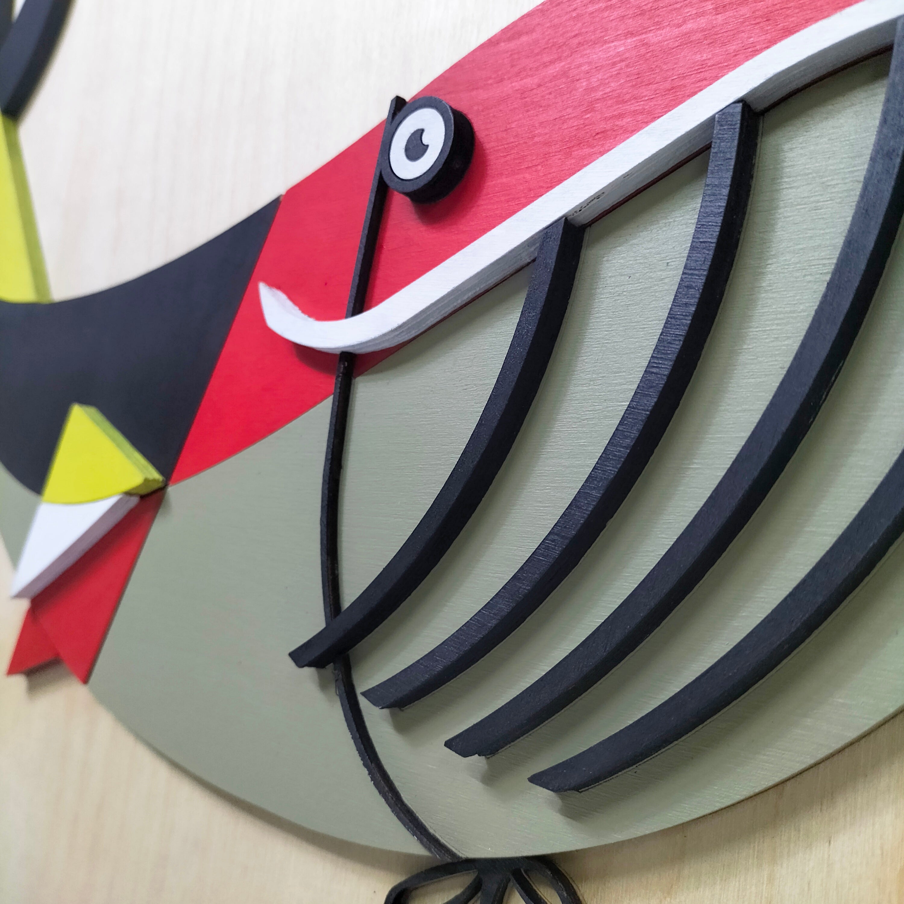 Whale / Wooden Tiered Table