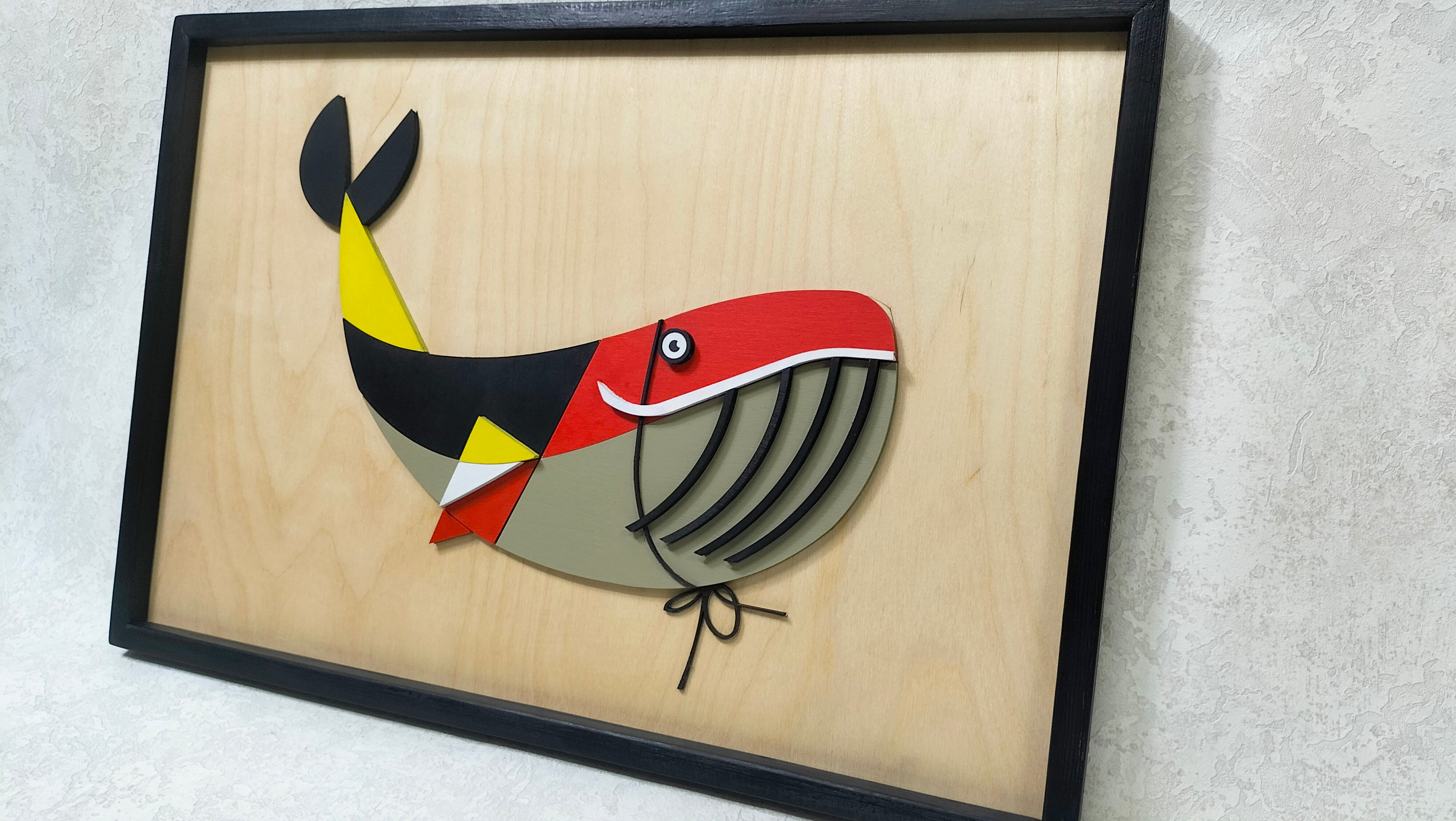 Whale / Wooden Tiered Table