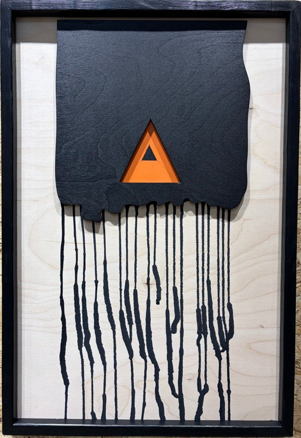 Abstract Portals / Wooden Tiered Table