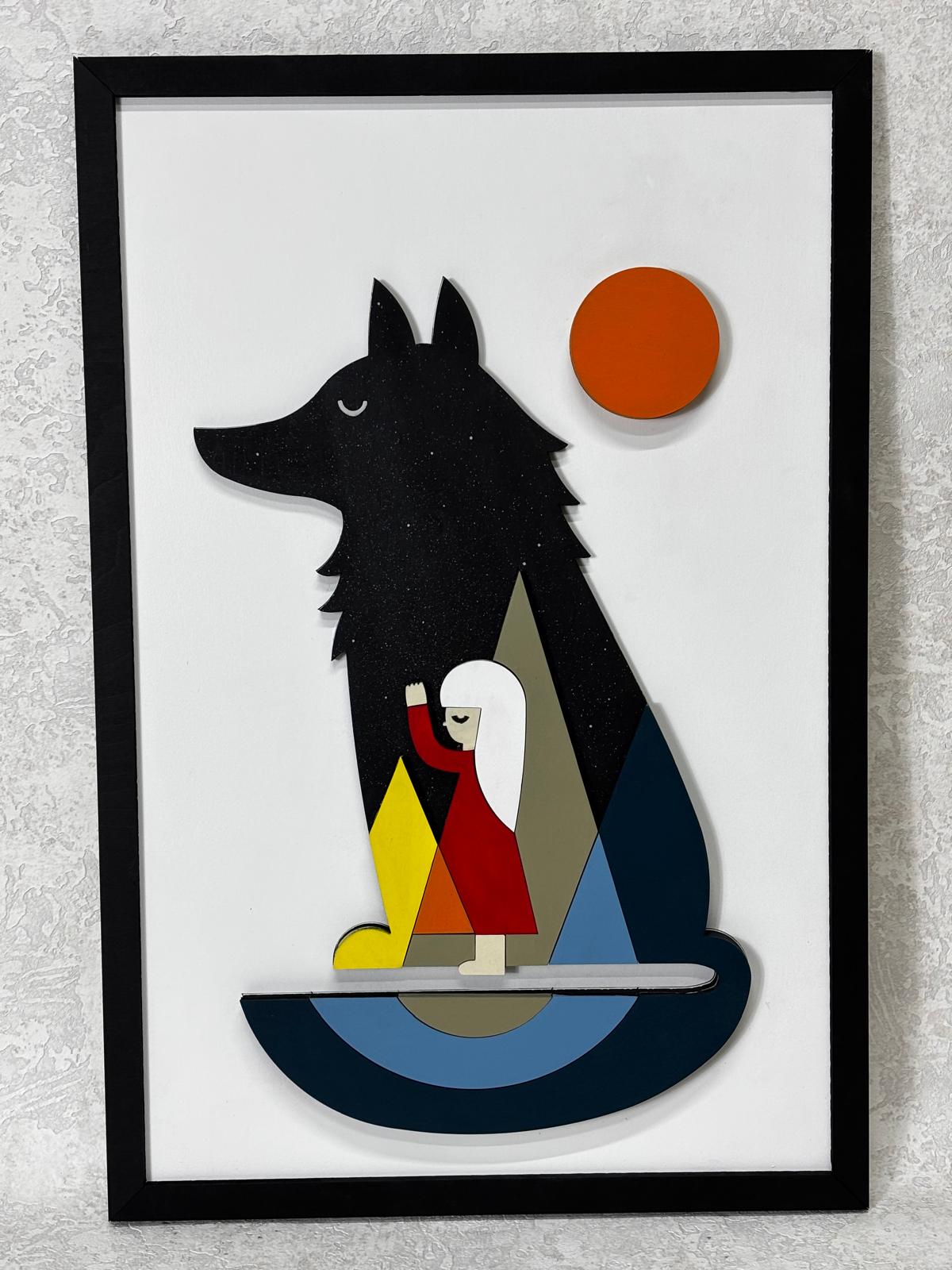 Wolfie / Wooden Tiered Table