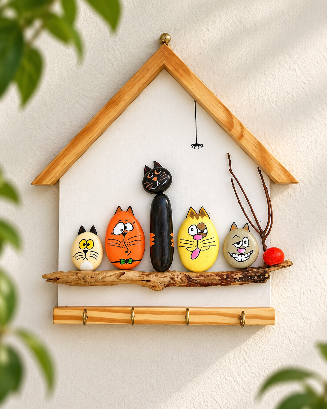 Cat Family Key Holder