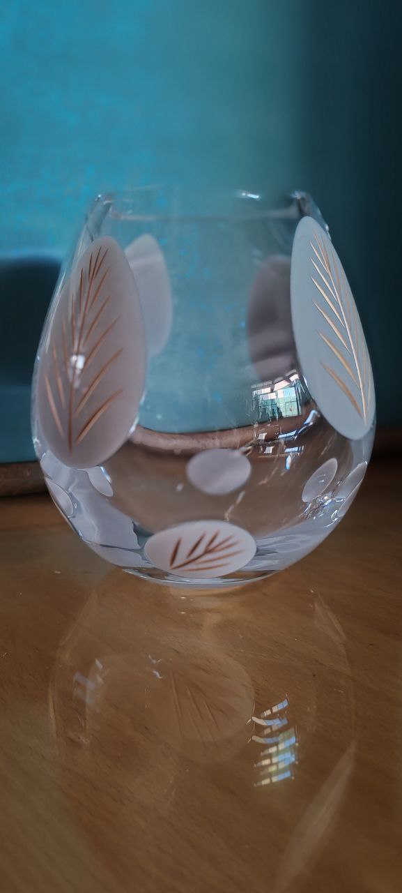 Paşabahçe Opal Vizon Motifli Cam Vazo