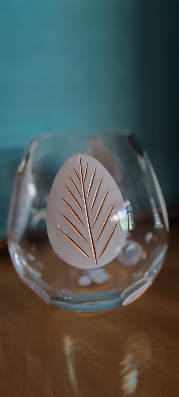 Paşabahçe Opal Vizon Motifli Cam Vazo