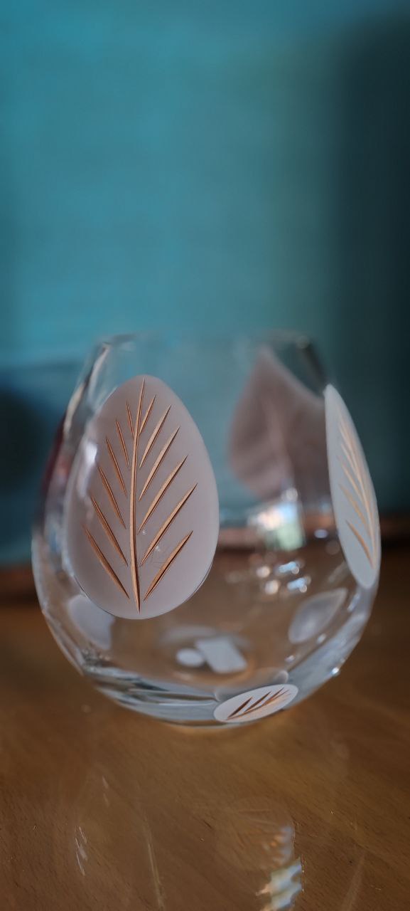 Paşabahçe Opal Vizon Motifli Cam Vazo