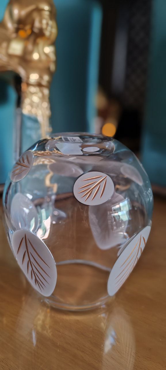 Paşabahçe Opal Vizon Motifli Cam Vazo