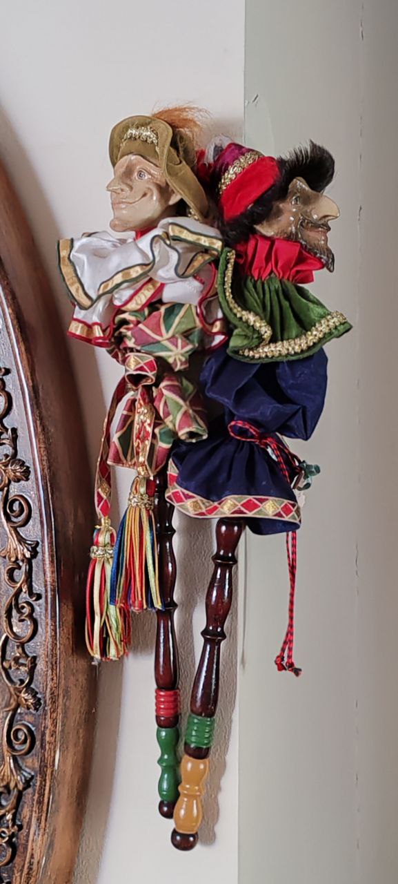 Owl Family Figurine Set – Hand-Carved with Eggshell Mosaic