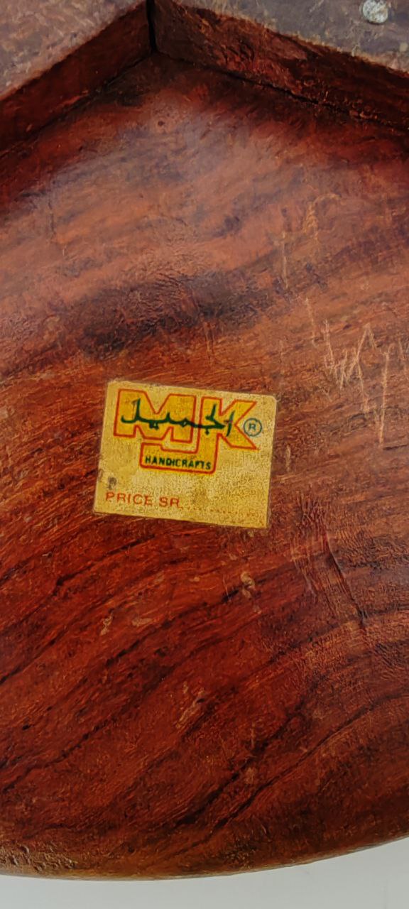 Hand-Carved Folding Wooden Table with Inlay – Indian Craftsmanship