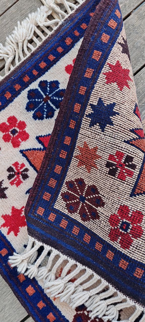 Pair of Vintage Yağcıbedir Saddlebag Panels – 50x49 cm – Handwoven Wool