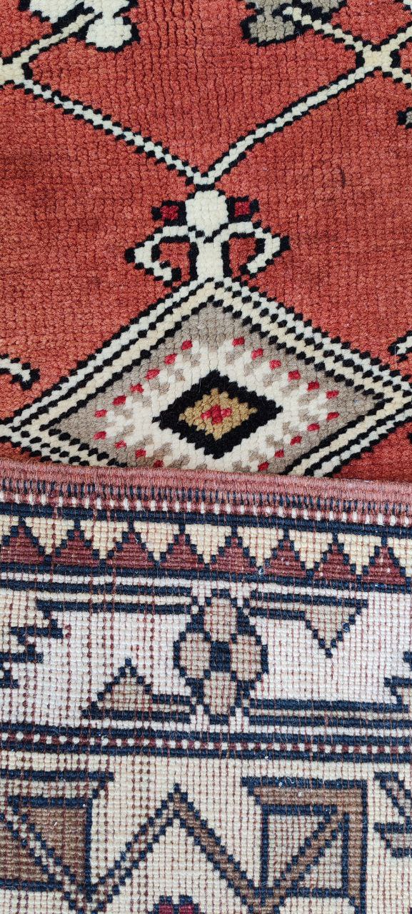 Large Turkish Milas Wool Rug – 210x110 cm – Traditional Handmade