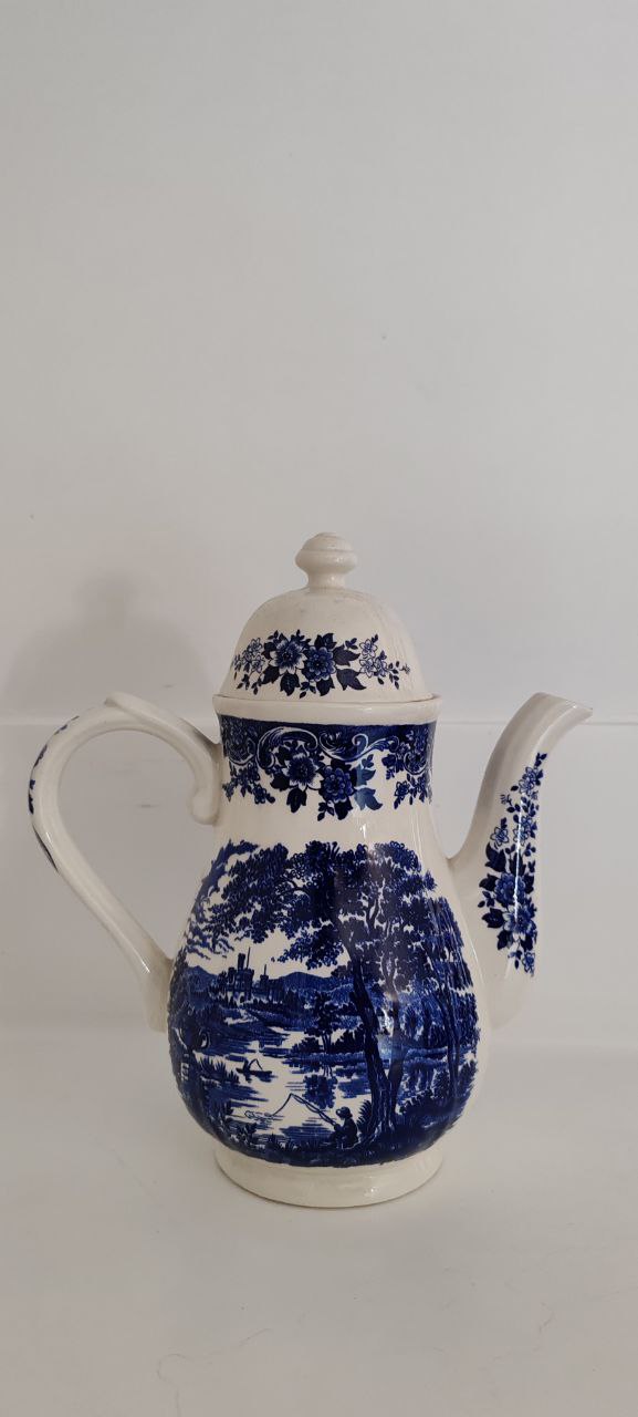 Vintage Ironstone Broadhurst Staffordshire Teapot – English Scene