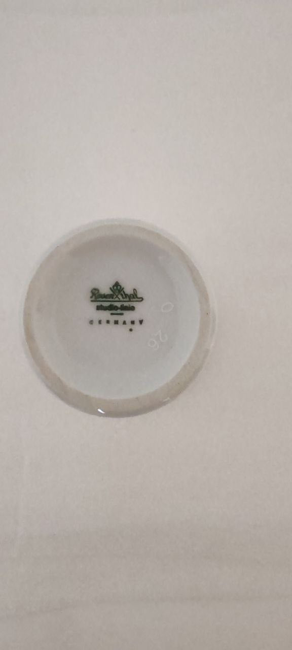 Rosenthal Studio Line Porcelain Vase – Hand-Painted Golden Floral Motif