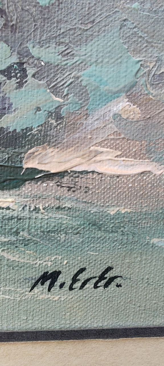 Steamship Painting by M. Ertürk – Oil on Canvas